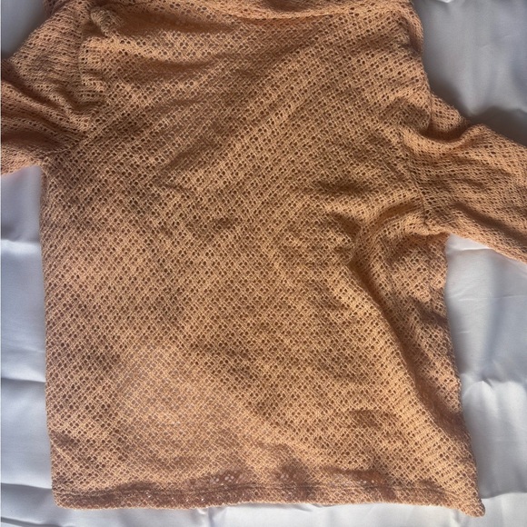 Ruby Rd. Shimmering Gold/peach Knit Top - Picture 3 of 5